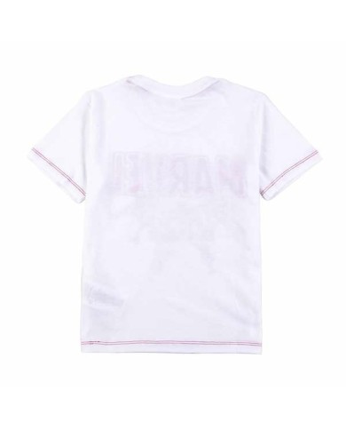 Maglia a Maniche Corte Bambino Marvel Bianco Maglia a Maniche Corte Bambino Marvel Bianco