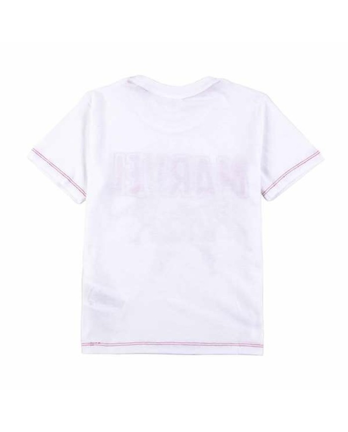 Maglia a Maniche Corte Bambino Marvel Bianco Maglia a Maniche Corte Bambino Marvel Bianco