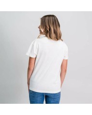 Maglia a Maniche Corte Donna Mickey Mouse Bianco