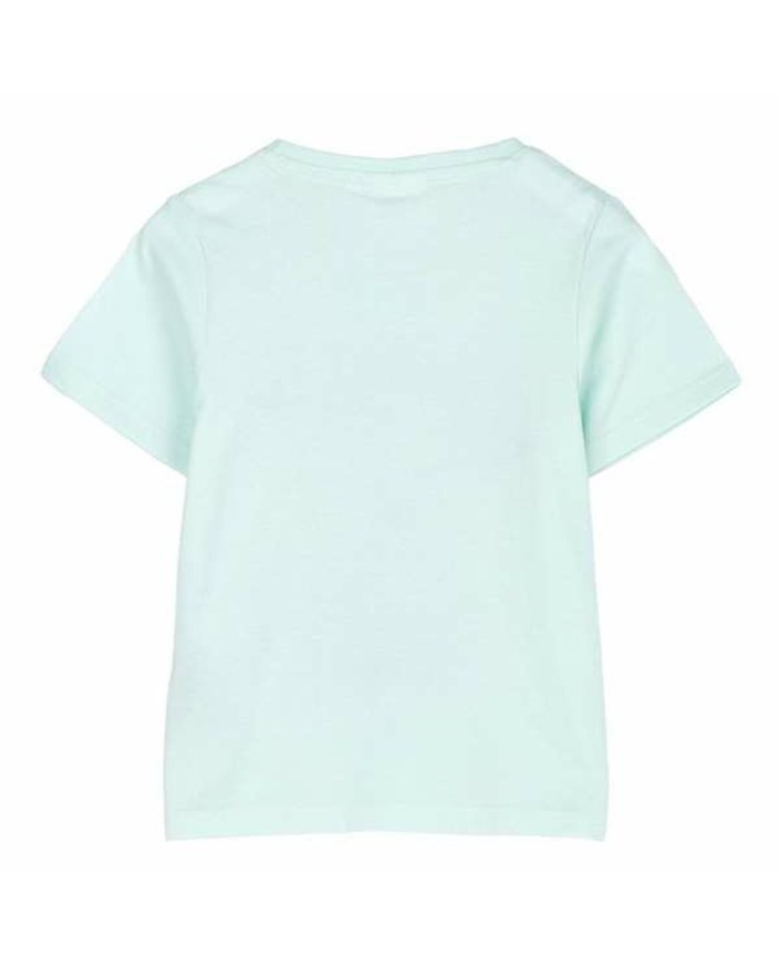 Maglia a Maniche Corte per Bambini Stitch Verde Turchese