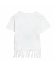 Maglia a Maniche Corte per Bambini Stitch Bianco