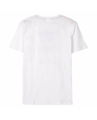 Maglia a Maniche Corte Uomo Stitch Bianco Maglia a Maniche Corte Uomo Stitch Bianco