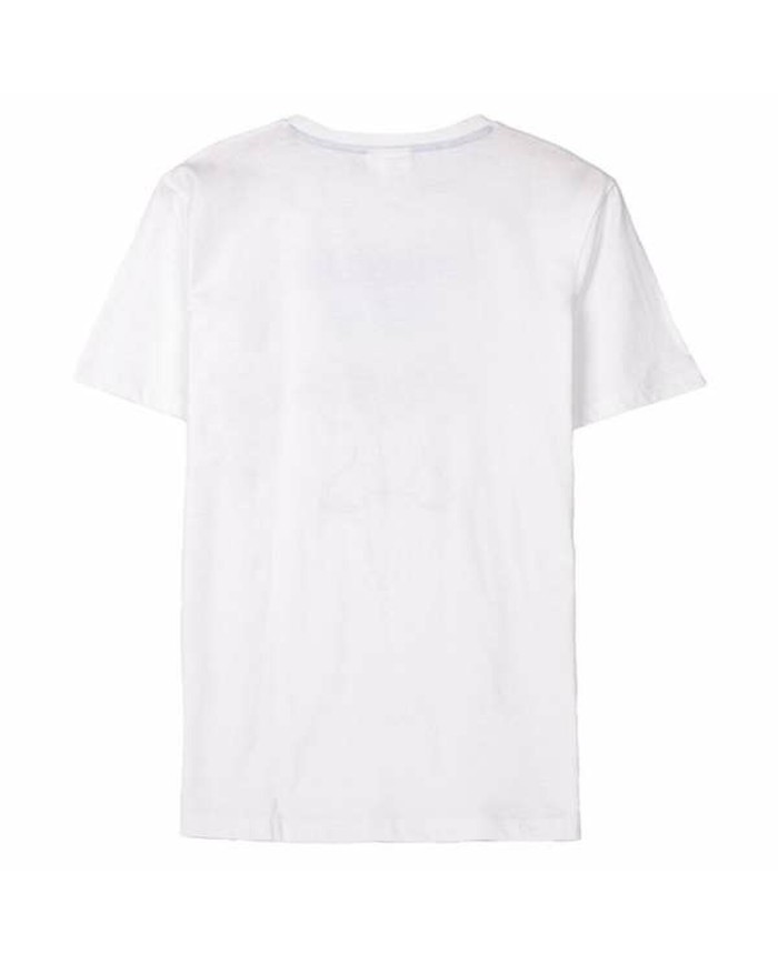 Maglia a Maniche Corte Uomo Stitch Bianco