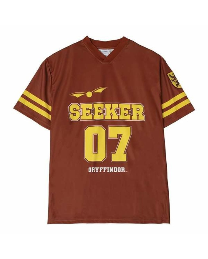 Maglia a Maniche Corte Uomo Harry Potter Gryffindor Rosso Scuro