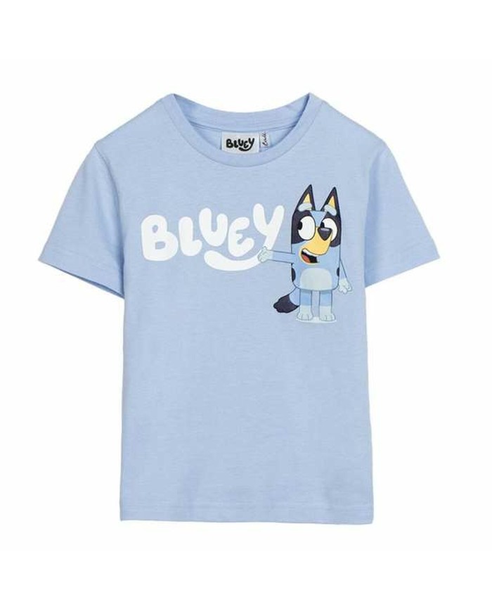 Maglia a Maniche Corte Bambino Bluey Azzurro Chiaro