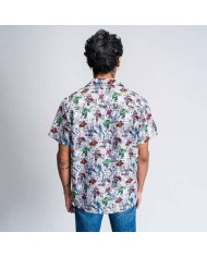 Maglia a Maniche Corte Uomo Marvel Grigio chiaro