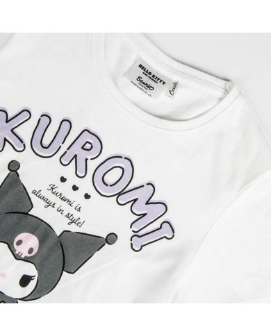 Maglia a Maniche Corte per Bambini Hello Kitty Bianco Maglia a Maniche Corte per Bambini Hello Kitty Bianco