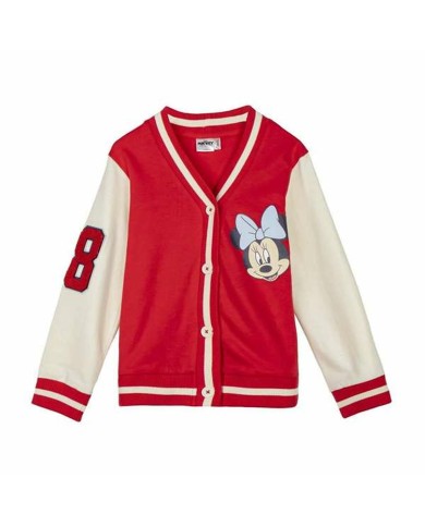 Maglia di Tuta per Bambini Minnie Mouse Rosso Maglia di Tuta per Bambini Minnie Mouse Rosso