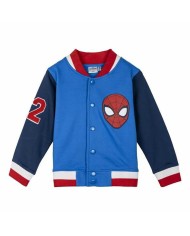 Maglia di Tuta per Bambini Spider-Man Azzurro Maglia di Tuta per Bambini Spider-Man Azzurro