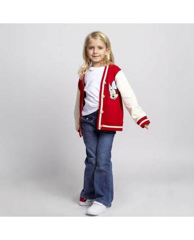 Maglia di Tuta per Bambini Minnie Mouse Rosso Maglia di Tuta per Bambini Minnie Mouse Rosso