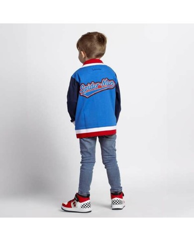 Maglia di Tuta per Bambini Spider-Man Azzurro Maglia di Tuta per Bambini Spider-Man Azzurro