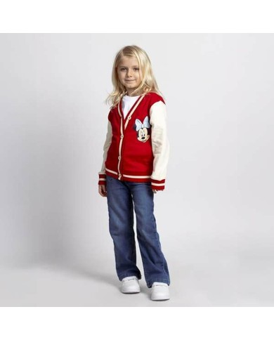 Maglia di Tuta per Bambini Minnie Mouse Rosso Maglia di Tuta per Bambini Minnie Mouse Rosso