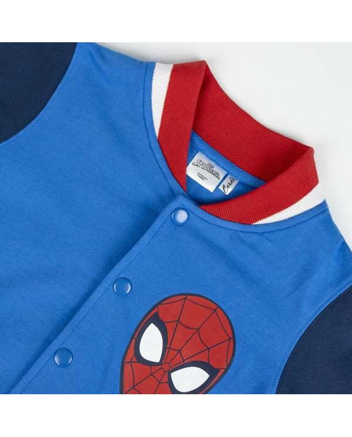 Maglia di Tuta per Bambini Spider-Man Azzurro Maglia di Tuta per Bambini Spider-Man Azzurro