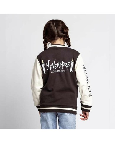 Maglia di Tuta per Bambini Wednesday Grigio scuro Maglia di Tuta per Bambini Wednesday Grigio scuro