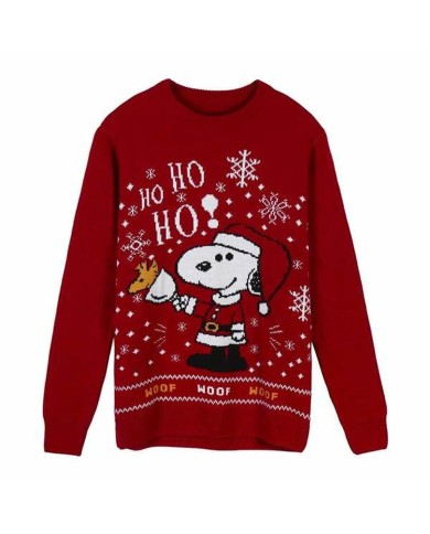 Maglia Unisex Snoopy Rosso Maglia Unisex Snoopy Rosso