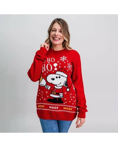 Maglia Unisex Snoopy Rosso Maglia Unisex Snoopy Rosso