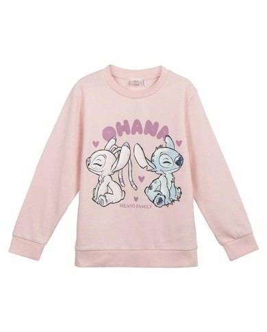 Felpa per Bambini Stitch Rosa Felpa per Bambini Stitch Rosa