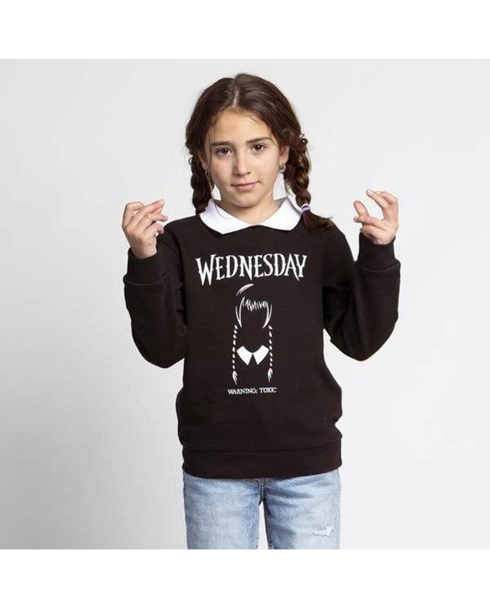 Felpa per Bambini Wednesday Grigio scuro