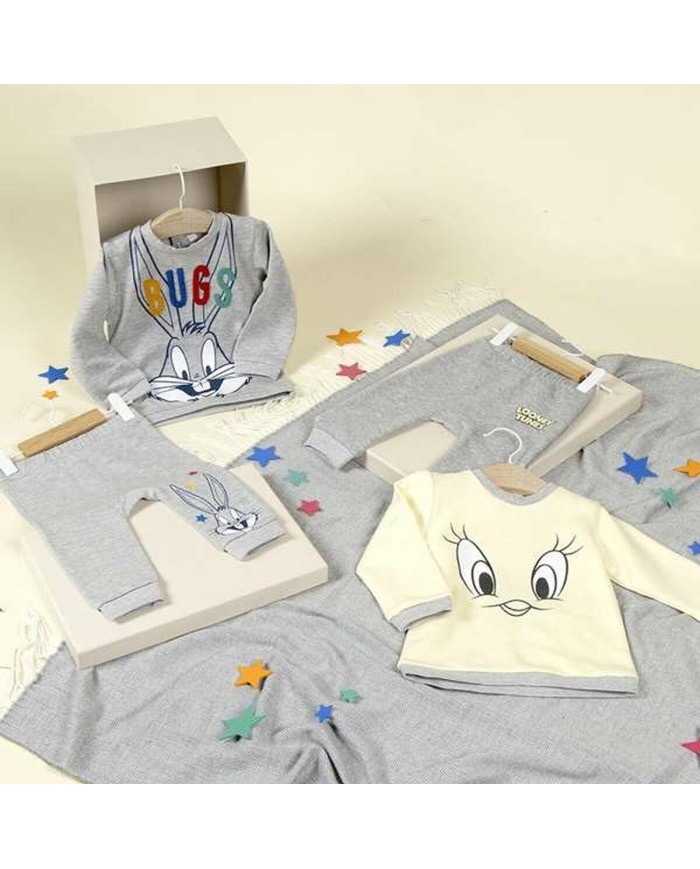 Tuta per Neonati Looney Tunes Grigio