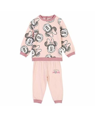 Tuta per Neonati Minnie Mouse Ocra Tuta per Neonati Minnie Mouse Ocra