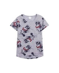 Maglia a Maniche Corte Donna Mickey Mouse Bianco
