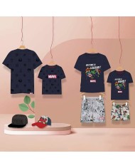 Maglia a Maniche Corte Uomo Marvel Blu scuro Maglia a Maniche Corte Uomo Marvel Blu scuro