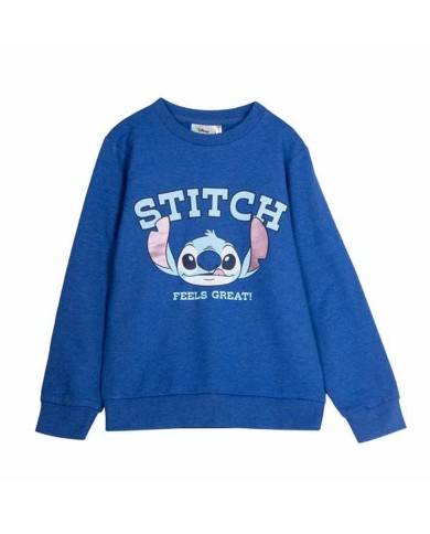 Felpa senza Cappuccio Bambino Stitch Blu scuro Felpa senza Cappuccio Bambino Stitch Blu scuro