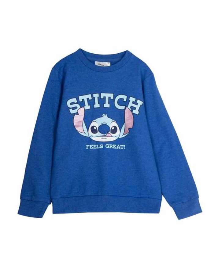 Felpa senza Cappuccio Bambino Stitch Blu scuro Felpa senza Cappuccio Bambino Stitch Blu scuro