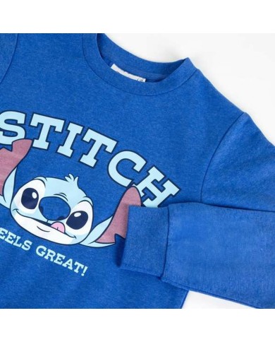 Felpa senza Cappuccio Bambino Stitch Blu scuro Felpa senza Cappuccio Bambino Stitch Blu scuro