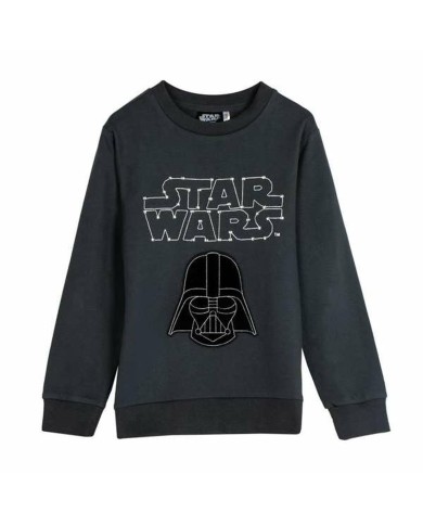 Felpa senza Cappuccio Bambino Star Wars Grigio scuro Felpa senza Cappuccio Bambino Star Wars Grigio scuro