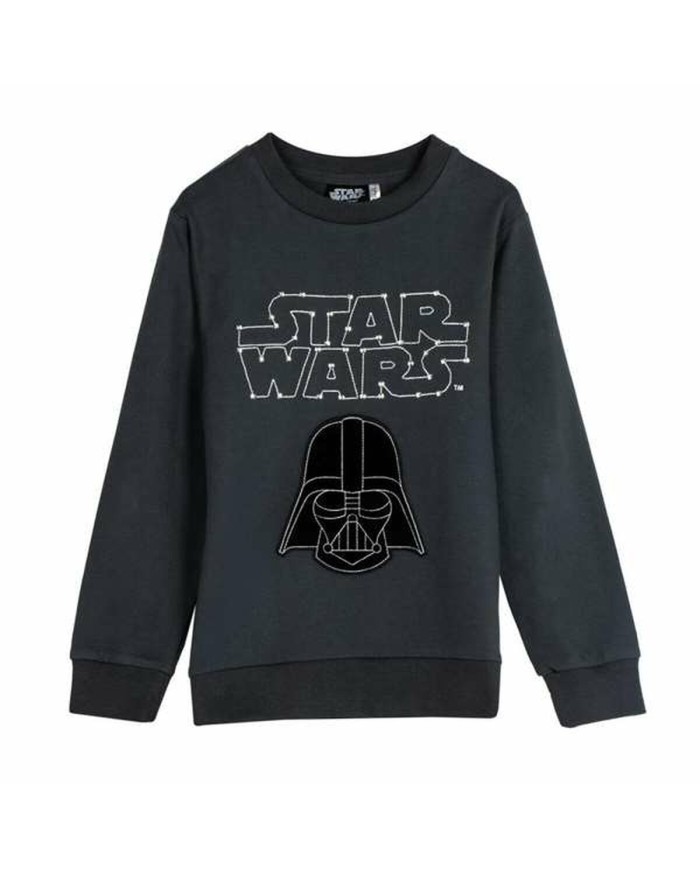 Felpa senza Cappuccio Bambino Star Wars Grigio scuro Felpa senza Cappuccio Bambino Star Wars Grigio scuro