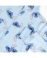 Felpa con Cappuccio da Bambina Stitch Azzurro Chiaro Felpa con Cappuccio da Bambina Stitch Azzurro Chiaro