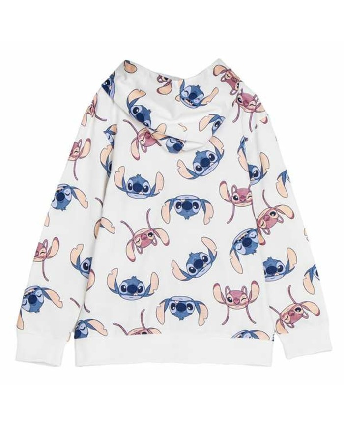 Felpa con Cappuccio da Bambina Stitch Beige Felpa con Cappuccio da Bambina Stitch Beige