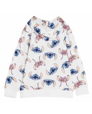 Felpa con Cappuccio da Bambina Stitch Beige Felpa con Cappuccio da Bambina Stitch Beige