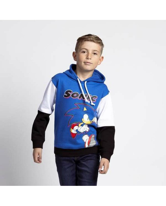 Felpa per Bambini Sonic Azzurro Felpa per Bambini Sonic Azzurro
