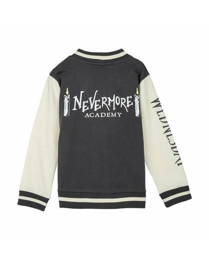 Felpa senza Cappuccio Unisex Wednesday Grigio scuro Felpa senza Cappuccio Unisex Wednesday Grigio scuro