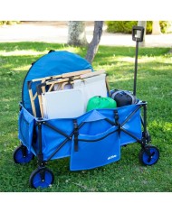 Carrello Multiuso Aktive Azzurro Nero 88 x 47 x 53 cm Pieghevole Spiaggia Carrello Multiuso Aktive Azzurro Nero 88 x 47 x 53 cm Pieghevole Spiaggia