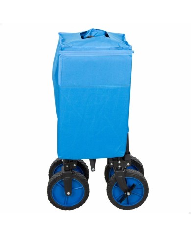 Carrello Multiuso Aktive Azzurro Nero 88 x 47 x 53 cm Pieghevole Spiaggia