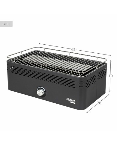Barbecue a Carbone Portatile Senza Fumo Aktive 45 x 19 x 28 cm