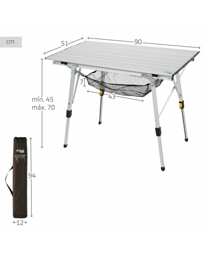 Tavolo Pieghevole Aktive 90 x 51 x 45 cm