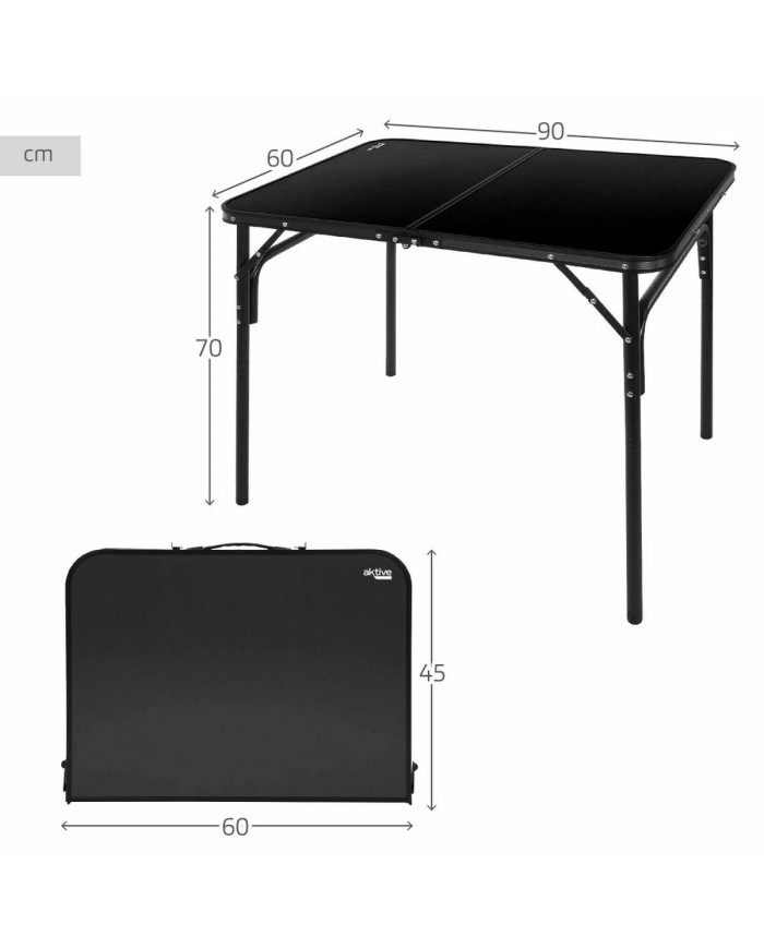 Tavolo Pieghevole Aktive 90 x 60 x 70 cm Tavolo Pieghevole Aktive 90 x 60 x 70 cm