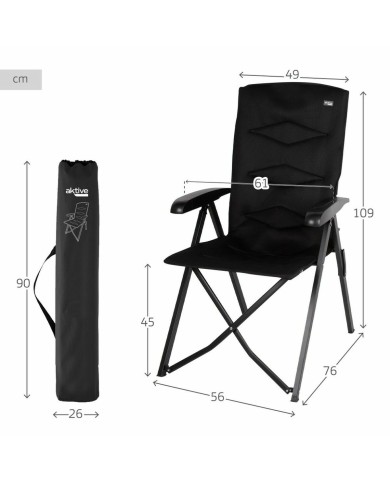 Sedia Pieghevole Aktive 49 x 76 x 109 cm Sedia Pieghevole Aktive 49 x 76 x 109 cm