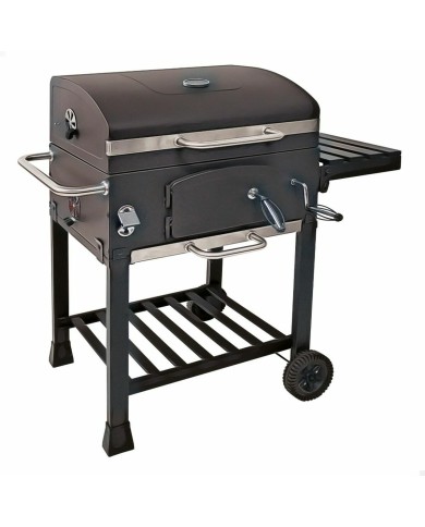 Barbecue a Carbone con Coperchio e Ruote Aktive 102 x 65 x 104 cm Barbecue a Carbone con Coperchio e Ruote Aktive 102 x 65 x 104 cm