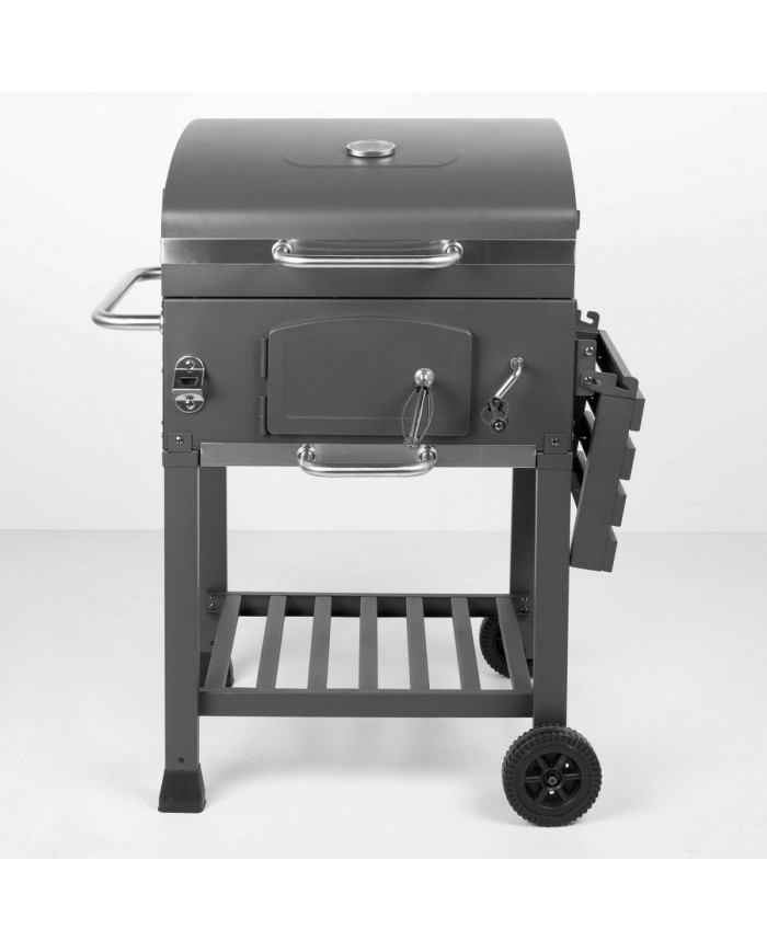 Barbecue a Carbone con Coperchio e Ruote Aktive 102 x 65 x 104 cm