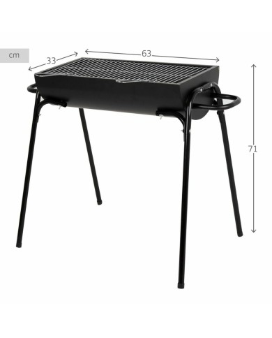 Barbecue a Carbone con Gambe Aktive 91 x 33 x 71 cm