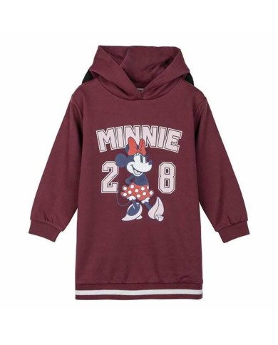 Vestito Minnie Mouse Rosso Scuro Bambina Vestito Minnie Mouse Rosso Scuro Bambina