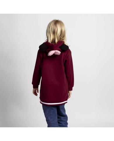 Vestito Minnie Mouse Rosso Scuro Bambina Vestito Minnie Mouse Rosso Scuro Bambina