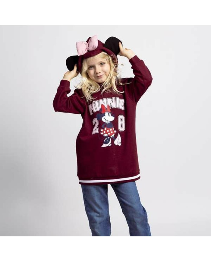 Vestito Minnie Mouse Rosso Scuro Bambina