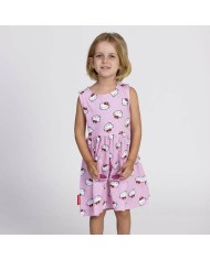 Vestito Hello Kitty Rosa Bambina