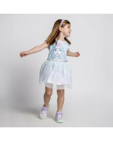 Vestito Frozen Turchese Bambina Vestito Frozen Turchese Bambina